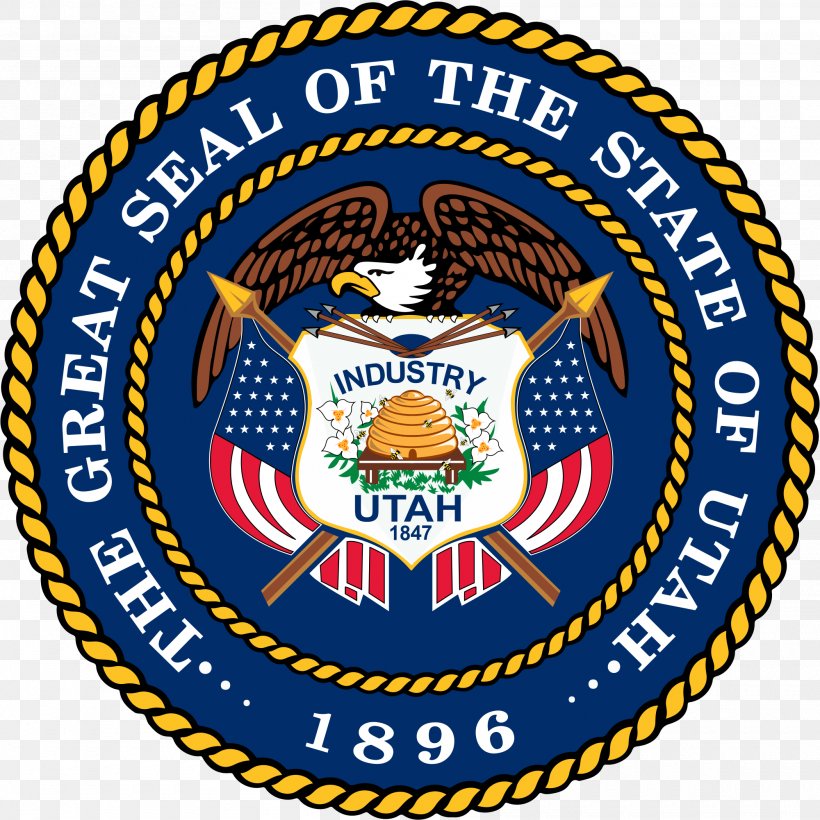 Seal Of Utah Great Seal Of The United States Flag Of Utah Utah State Legislature, PNG, 2000x2002px, Utah, Area, Badge, Brand, Court Download Free