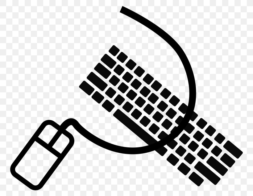 Computer Keyboard Computer Mouse Clip Art, PNG, 800x637px, Computer Keyboard, Black, Black And White, Computer, Computer Mouse Download Free