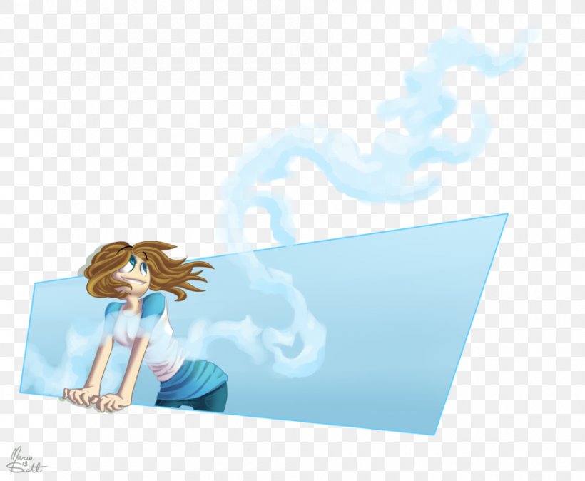 Desktop Wallpaper Cartoon Character Fiction, PNG, 900x740px, Cartoon, Blue, Character, Cloud, Computer Download Free