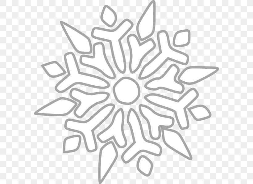 Snowflake Color Clip Art, PNG, 600x595px, Snowflake, Area, Black And White, Blog, Christmas Download Free