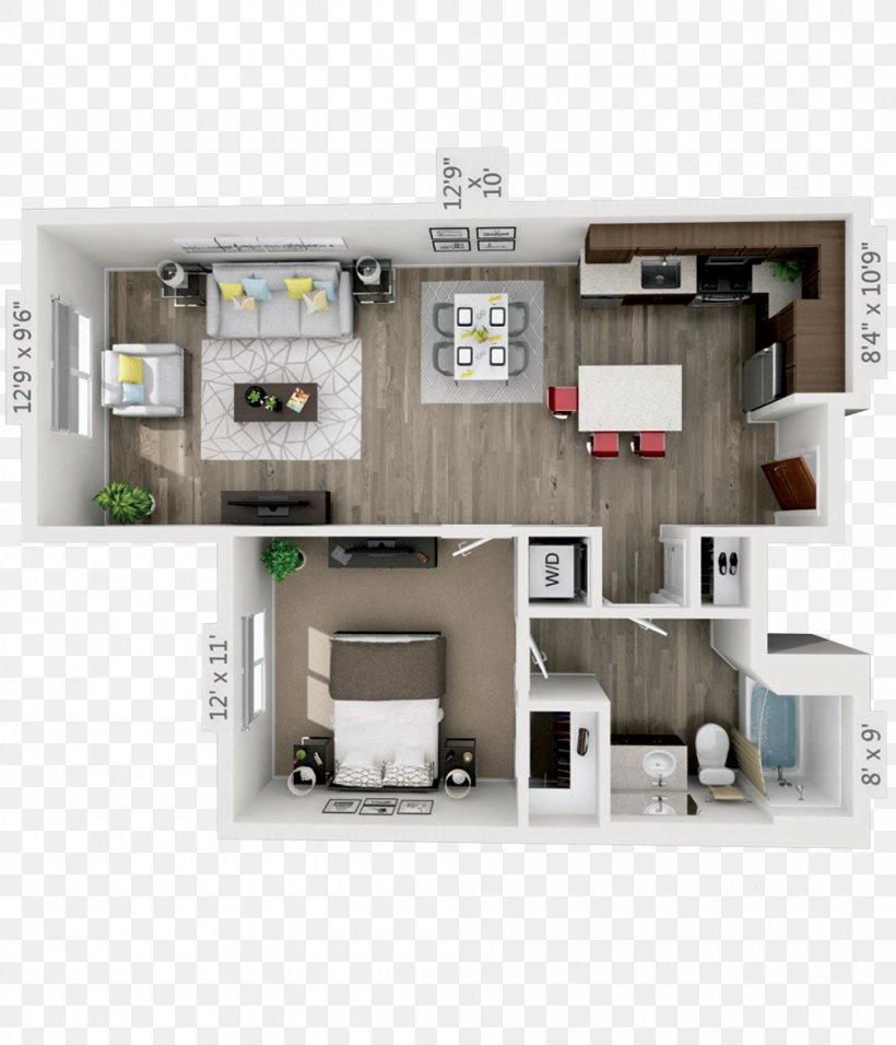 4th West Apartments House Studio Apartment Renting, PNG, 1000x1167px, Apartment, Condominium, Duplex, Floor Plan, Furniture Download Free