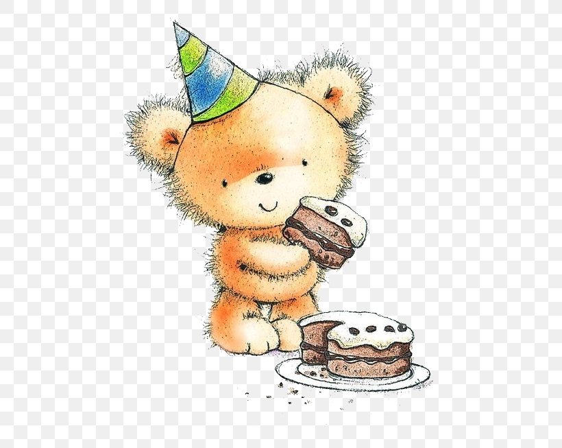 Bear Birthday Cake Clip Art, PNG, 510x653px, Watercolor, Cartoon, Flower, Frame, Heart Download Free