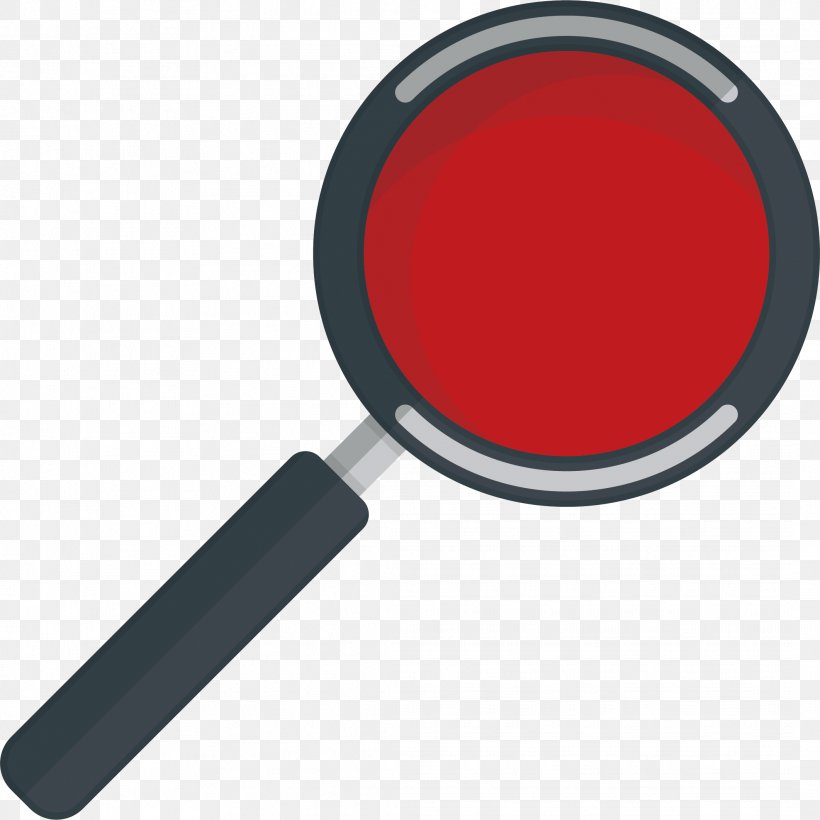 Magnifying Glass Vecteur, PNG, 2123x2124px, Magnifying Glass, Flat Design, Glass, Material, Red Download Free
