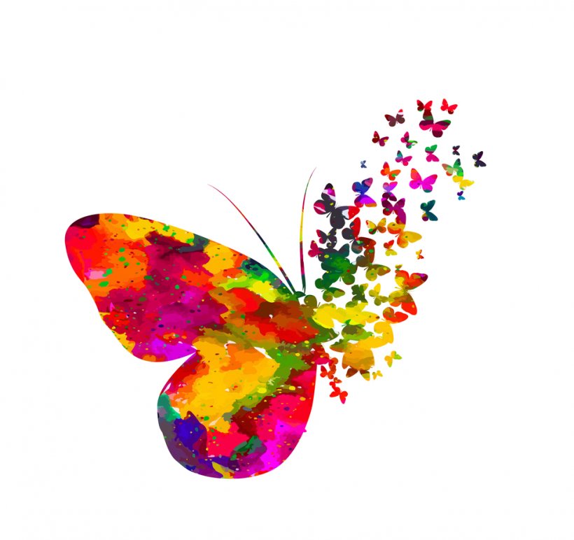Butterfly Watercolor Painting Tattoo Pupa Vector Graphics, PNG, 979x922px, Watercolor, Cartoon, Flower, Frame, Heart Download Free