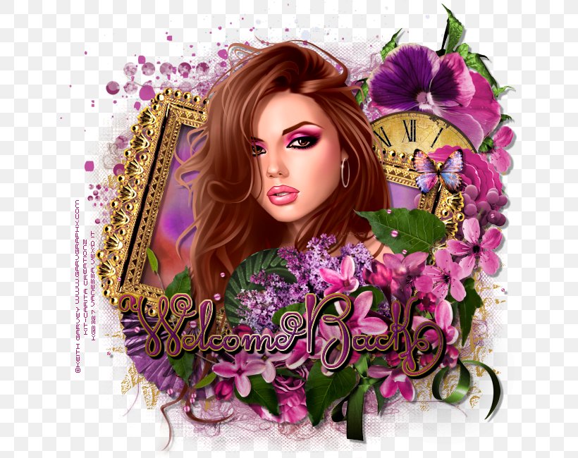 Hair Coloring Brown Hair Floral Design Pink M, PNG, 650x650px, Hair Coloring, Brown, Brown Hair, Floral Design, Flower Download Free