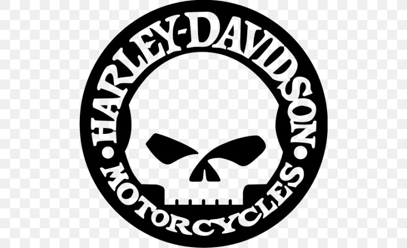 Harley-Davidson Custom Motorcycle Decal Sticker, PNG, 500x500px, Harleydavidson, Area, Black And White, Brand, Custom Motorcycle Download Free