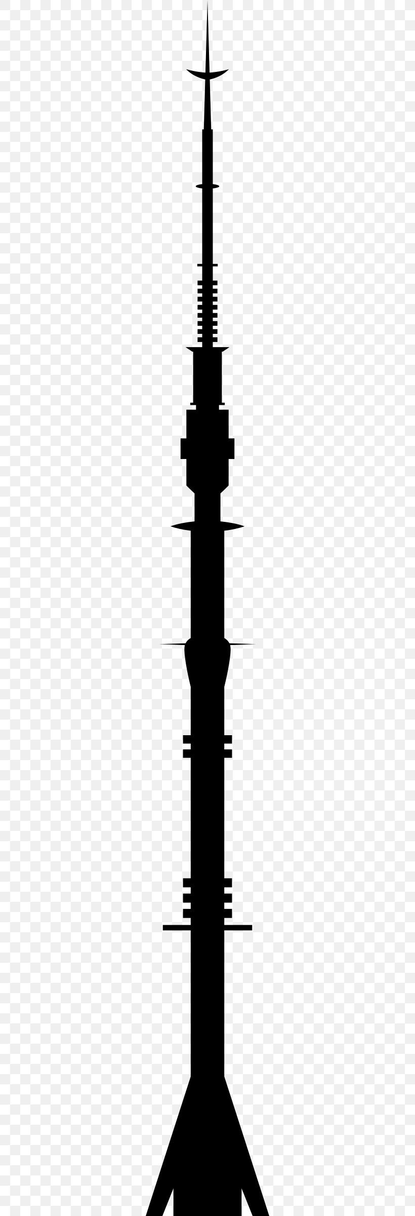 Ostankino Tower Silhouette Clip Art, PNG, 244x2400px, Ostankino Tower, Black And White, Building, Drawing, Monochrome Download Free