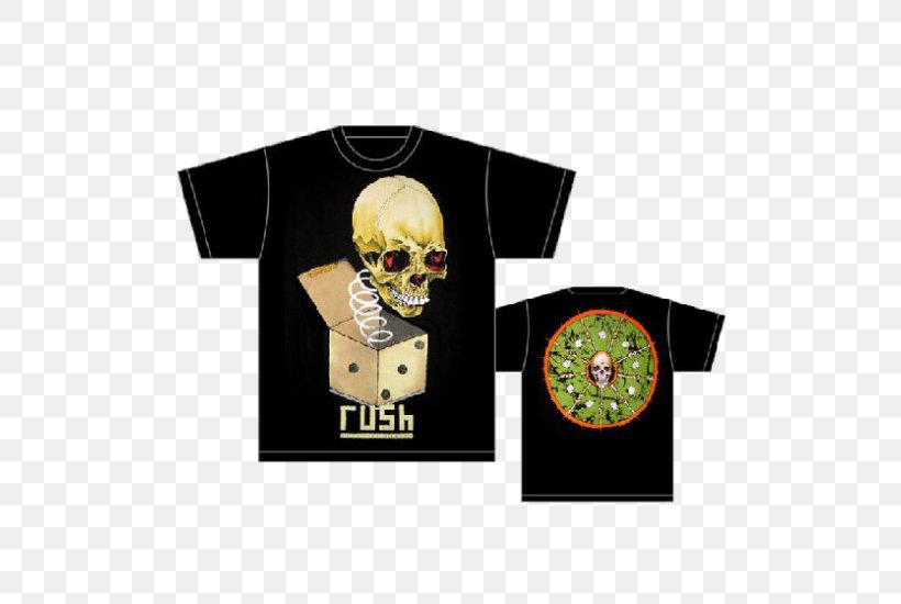 T-shirt Rush R40 Live Tour Jack In The Box Roll The Bones, PNG, 550x550px, Tshirt, Brand, Clothing, Hemispheres, Ifwe Download Free