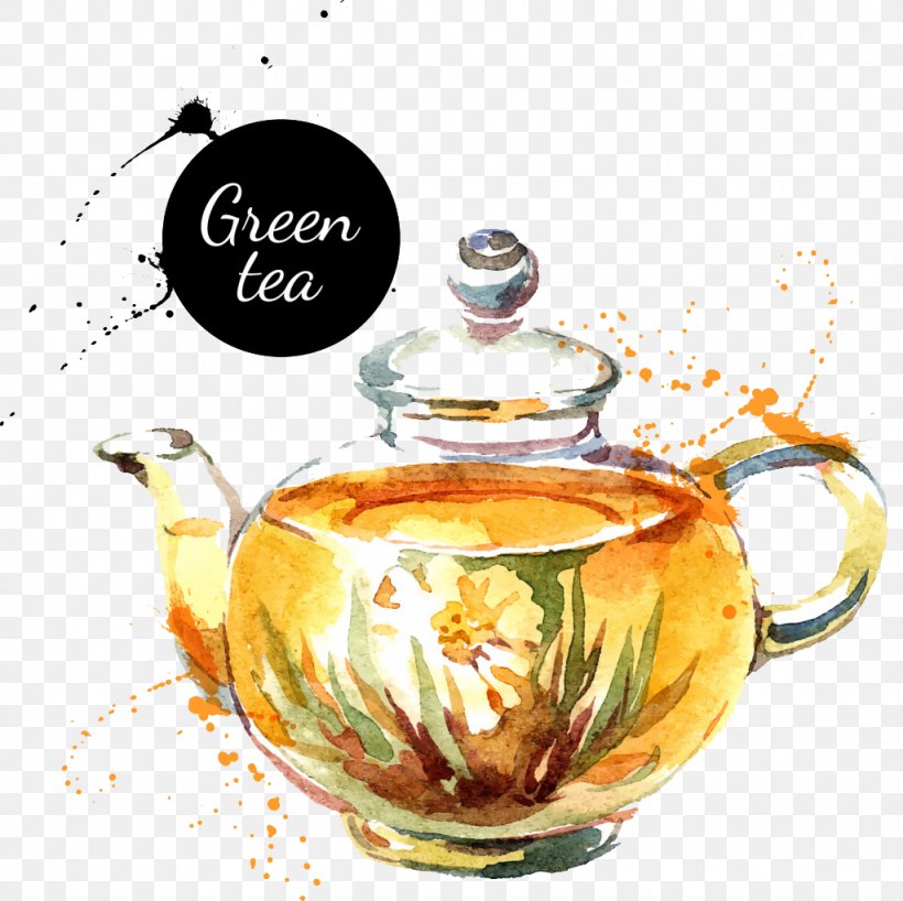 Watercolor Painting Drawing Royalty-free Teapot, PNG, 1024x1022px, Watercolor Painting, Drawing, Flowering Tea, Photography, Poster Download Free