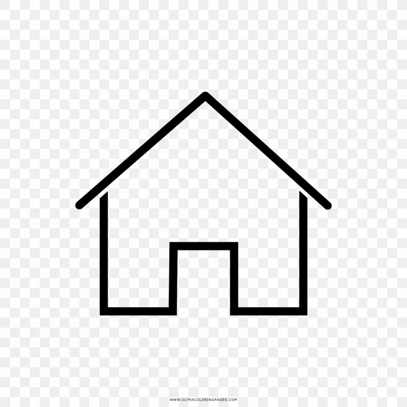 Drawing House Coloring Book Home, PNG, 1000x1000px, Drawing, Apartment, Area, Ausmalbild, Black Download Free