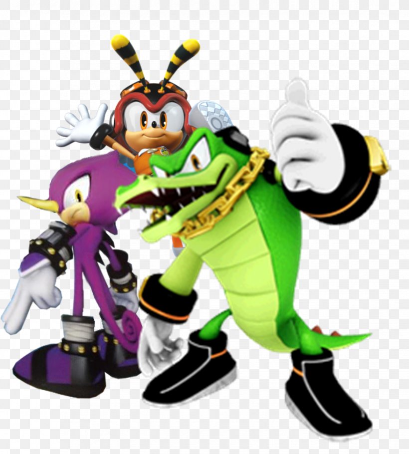 Sonic Heroes Knuckles' Chaotix Espio The Chameleon Charmy Bee Vector The Crocodile, PNG, 877x974px, Sonic Heroes, Action Figure, Chaotix Detective Agency, Charmy Bee, Doctor Eggman Download Free