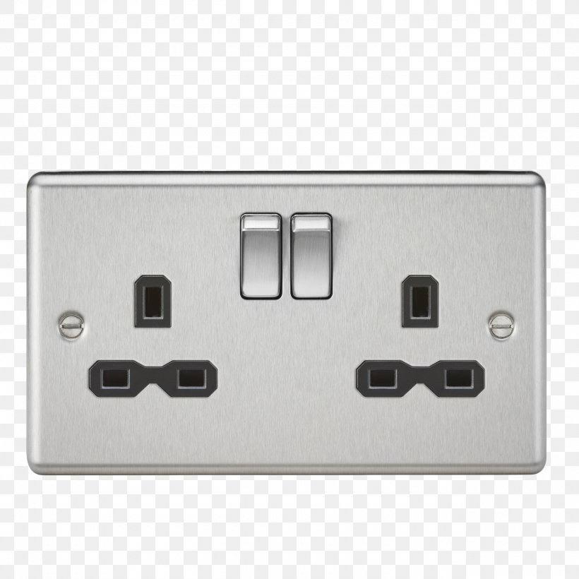 Battery Charger AC Power Plugs And Sockets Electrical Switches Dimmer Latching Relay, PNG, 2560x2560px, Battery Charger, Ac Power Plugs And Socket Outlets, Ac Power Plugs And Sockets, Brushed Metal, Dimmer Download Free