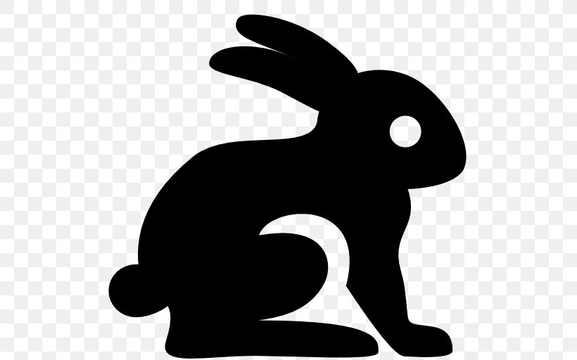 Domestic Rabbit, PNG, 512x512px, Domestic Rabbit, Blackandwhite, Easter Bunny, Hare, Logo Download Free