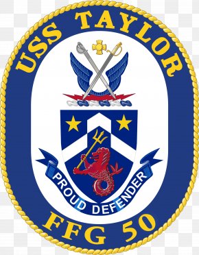 Crest - United States Navy USS Taylor (FFG-50) Oliver Hazard Perry-class Frigate Operation Earnest Will PNG