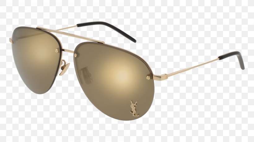 Sunglasses Yves Saint Laurent Fashion Saint Laurent CLASSIC 11/F M 003, PNG, 1000x560px, Sunglasses, Aviator Sunglasses, Beige, Brown, Eyewear Download Free