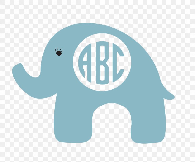 Logo Monogram Elephant Initial, PNG, 1200x1000px, Logo, Blue, Brand, Decal, Elephant Download Free