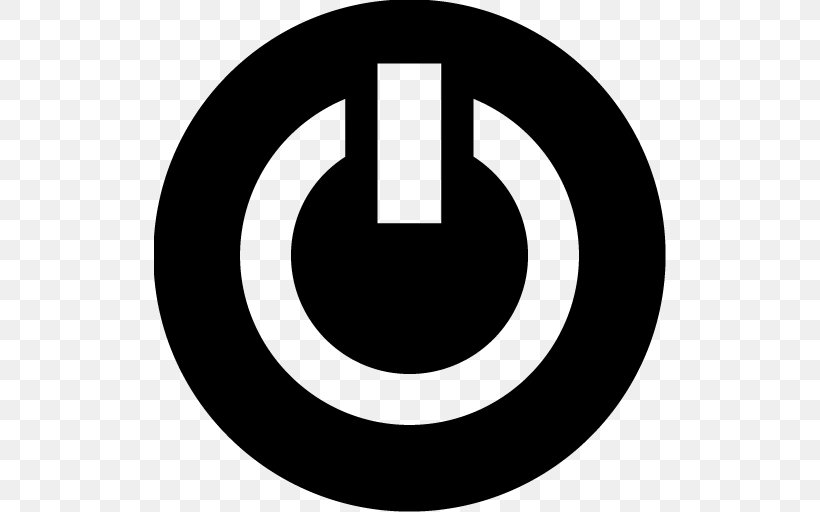 Power Symbol Button, PNG, 512x512px, Power Symbol, Area, Black And White, Brand, Button Download Free
