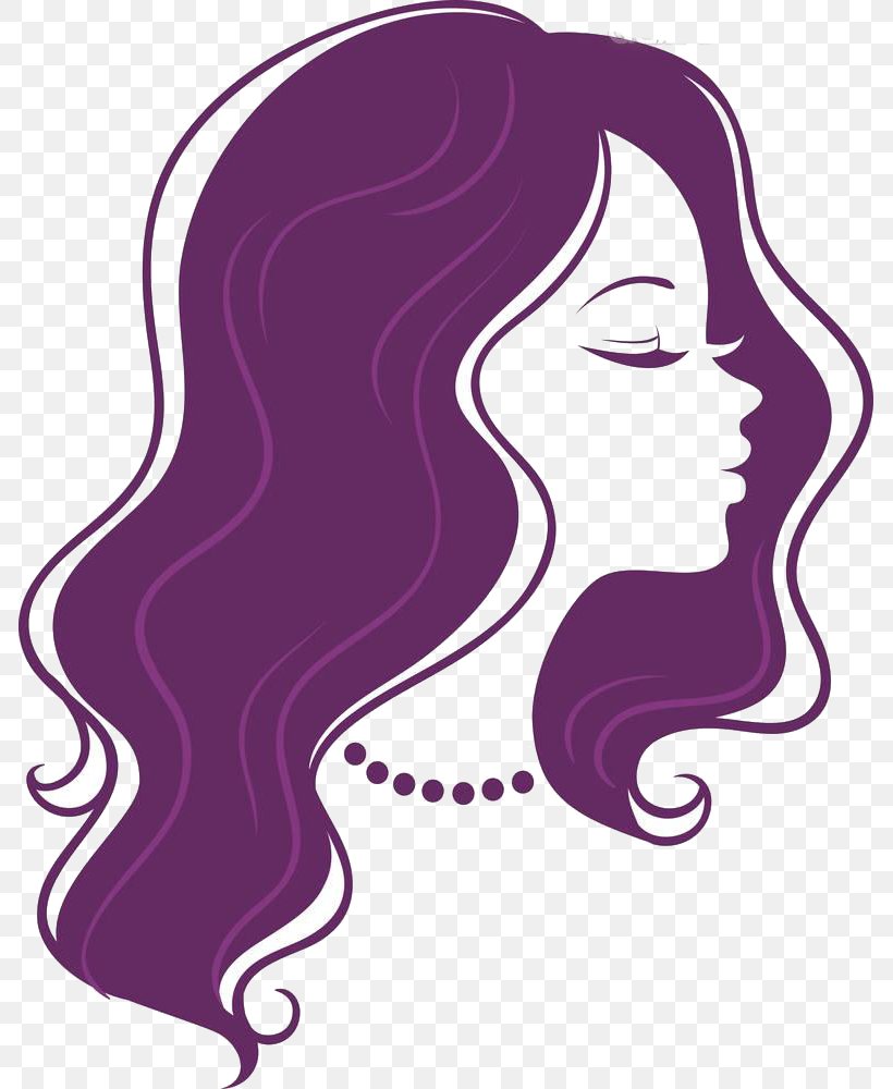 silhouette woman hair