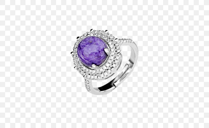 Amethyst Purple Ring Silver, PNG, 500x500px, Amethyst, Amazonite, Body Jewelry, Charm Bracelet, Diamond Download Free