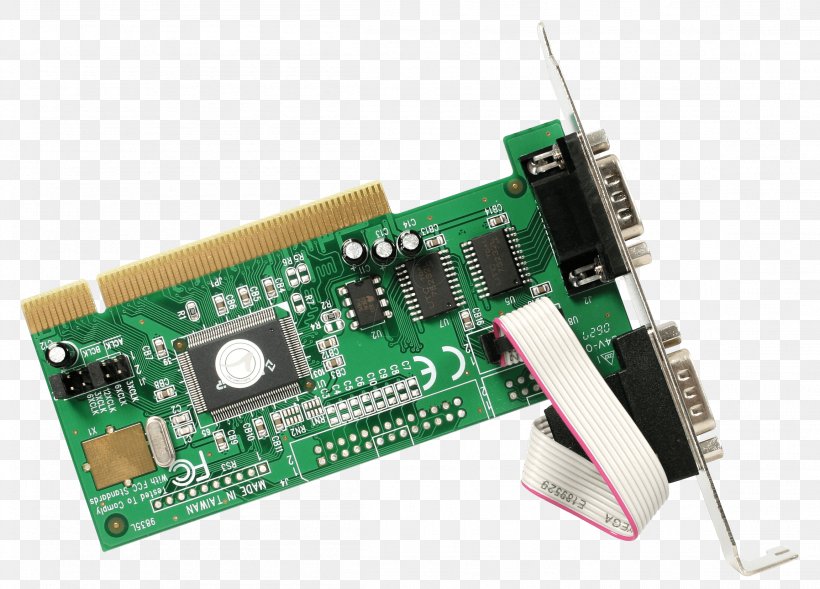 RS-232 Serial Port Conventional PCI 16550 UART Universal Asynchronous Receiver-transmitter, PNG, 2304x1656px, Serial Port, Adapter, Circuit Component, Computer Component, Computer Port Download Free