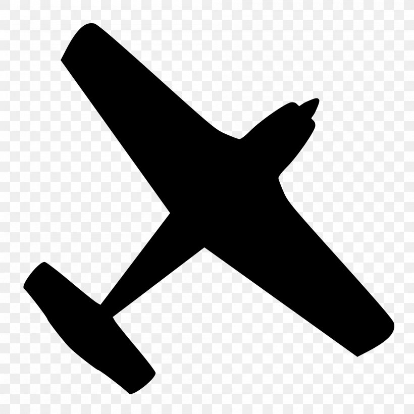 Airplane Clip Art, PNG, 2000x2000px, Airplane, Aircraft, Airliner, Aviation, Black And White Download Free