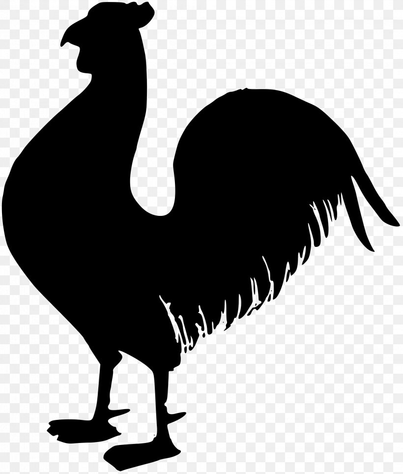 Chicken, PNG, 2041x2400px, Chicken, Artwork, Beak, Bird, Black And White Download Free