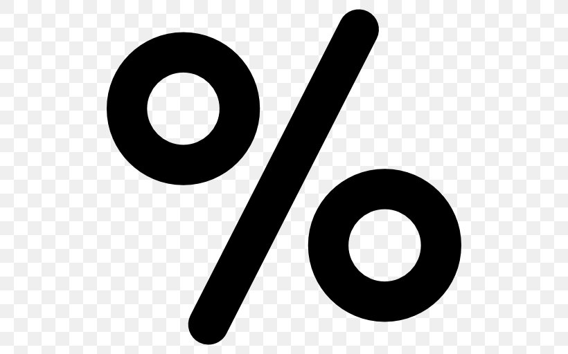 Percentage Symbol Clip Art, PNG, 512x512px, Percentage, Artikel, Black And White, Brand, Logo Download Free