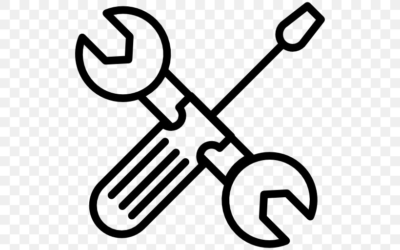 Spanners Screwdriver Tool, PNG, 512x512px, Spanners, Black And White, Flat Design, Hand Tool, Logo Download Free
