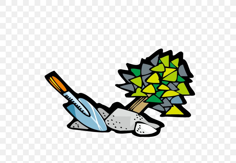 Tree Shovel Euclidean Vector Illustration, PNG, 567x567px, Tree, Arbor Day, Art, Bird, Digging Download Free