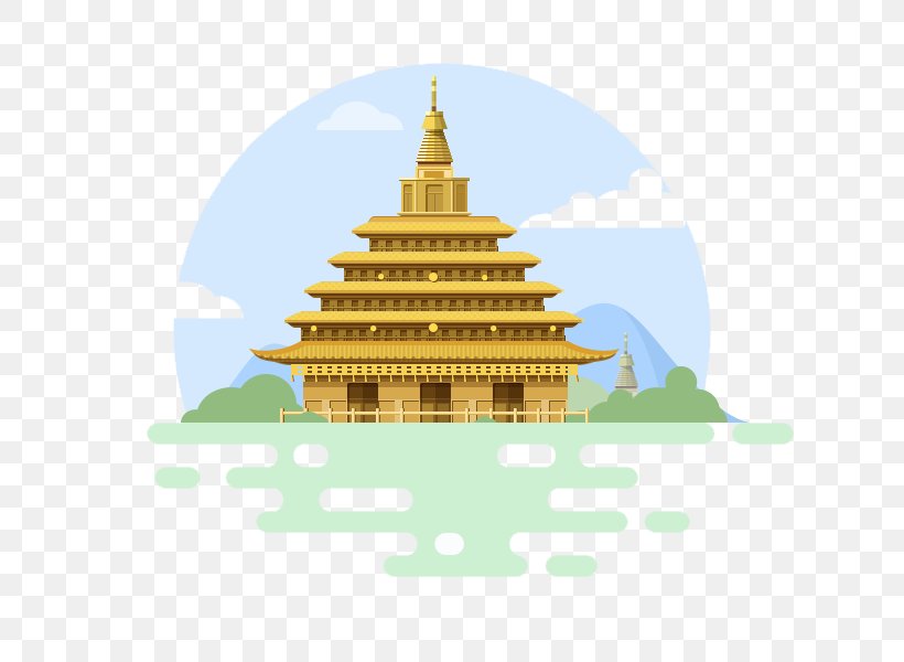 Chinese Pagoda China Temple, PNG, 800x600px, Chinese Pagoda, Architecture, Cartoon, China, Chinese Architecture Download Free