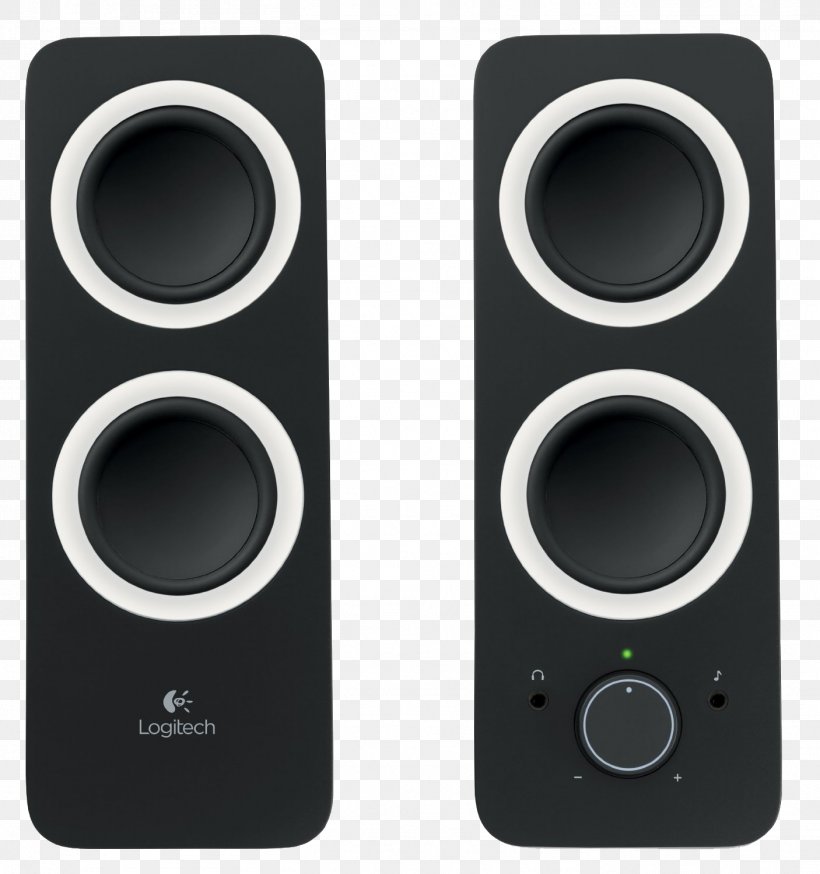 Computer Speakers Loudspeaker Stereophonic Sound Logitech Phone Connector, PNG, 1406x1500px, Computer Speakers, Audio, Audio Equipment, Car Subwoofer, Computer Download Free