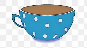 Ceramic Coffee Cup - Polka Dot PNG