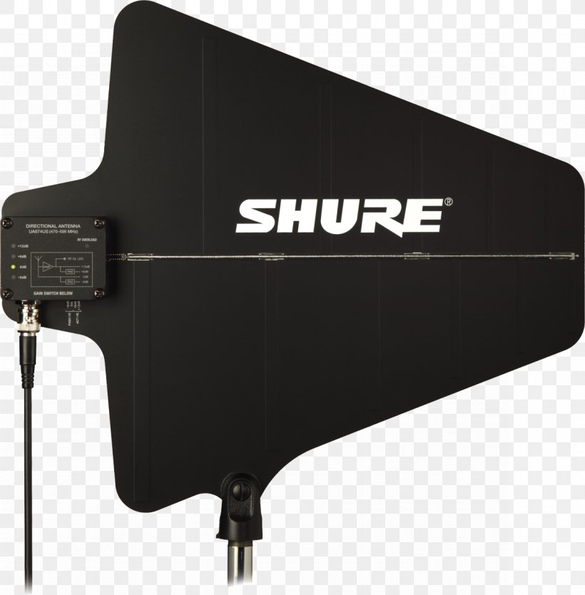 Microphone Directional Antenna Ultra High Frequency Aerials Shure UA874US, PNG, 1179x1200px, Microphone, Aerials, Dipole Antenna, Directional Antenna, Electronics Accessory Download Free