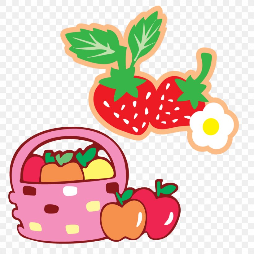 Strawberry Clip Art Illustration Cartoon Fruit, PNG, 1000x1000px, Strawberry, Animated Cartoon, Apple, Artwork, Cartoon Download Free