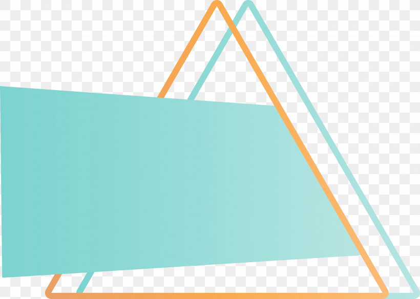 Turquoise Aqua Line Teal Triangle, PNG, 3000x2138px, Watercolor, Aqua, Line, Paint, Rectangle Download Free