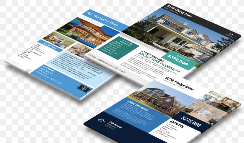 Advertising Real Estate Flyer Estate Agent Commercial Property, PNG, 2770x1626px, Advertising, Brand, Brochure, Business, Buyer Download Free
