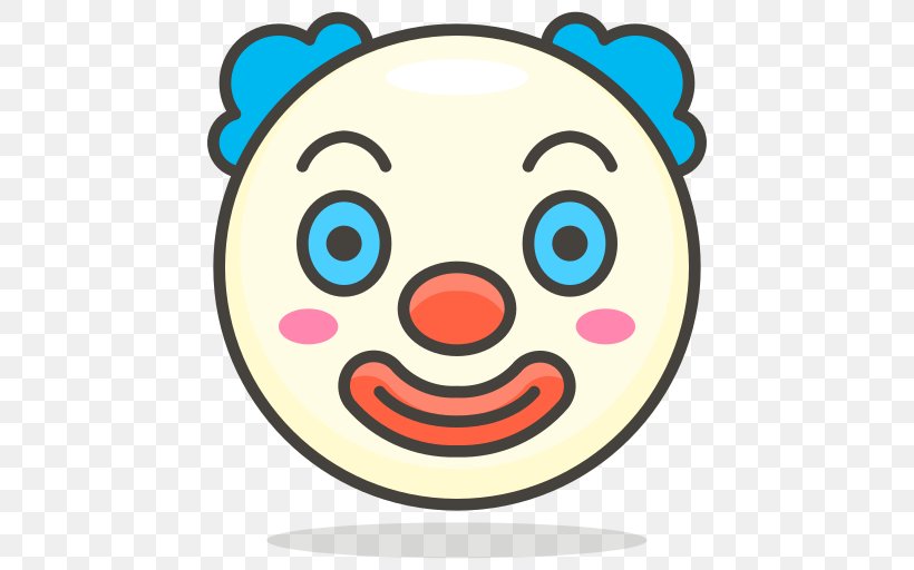 Clown Smiley Joker, PNG, 512x512px, Clown, Emoticon, Face, Facial Expression, Happiness Download Free