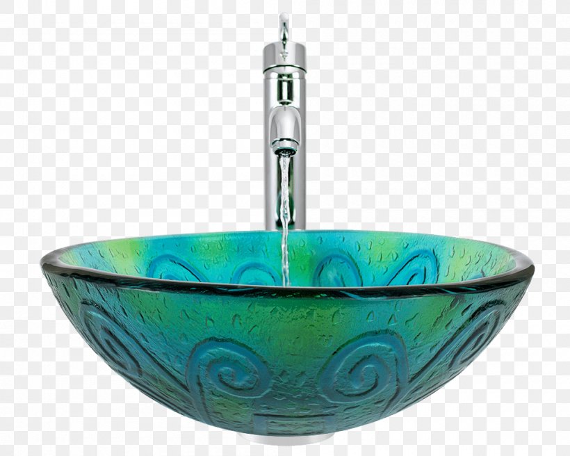 Bowl Sink Glass Bathroom Faucet Handles & Controls, PNG, 1000x800px, Sink, Art, Bathroom, Bathroom Sink, Blue Download Free