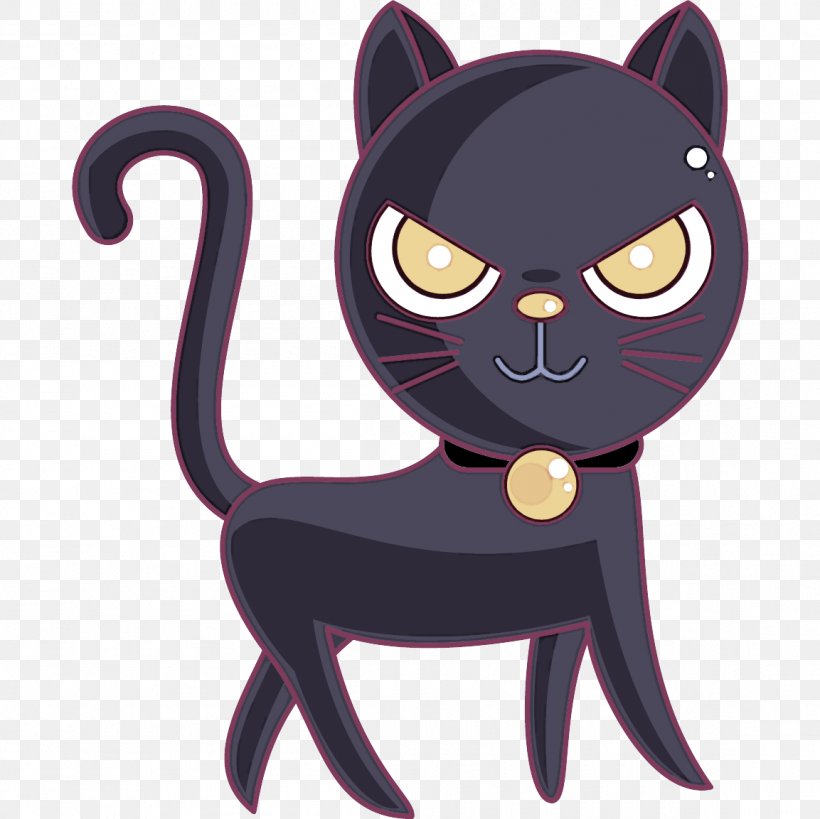 Cat Black Cat Small To Medium-sized Cats Cartoon Tail, PNG, 1153x1153px, Cat, Black Cat, Bombay, Cartoon, Eye Download Free