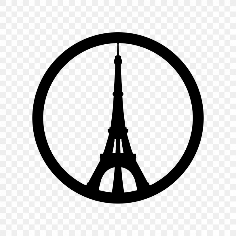 Eiffel Tower November 2015 Paris Attacks Peace For Paris Peace Symbols, PNG, 1200x1200px, Eiffel Tower, Black And White, Brand, France, Graphic Designer Download Free