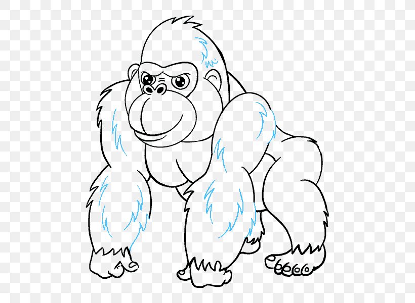 Gorilla King Kong Ape Drawing, PNG, 678x600px, Watercolor, Cartoon, Flower, Frame, Heart Download Free