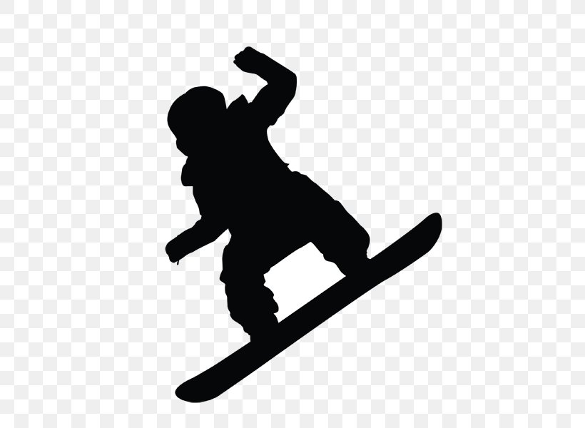 Snowboarding Silhouette Skiing Ski Bindings, PNG, 600x600px, Snowboarding, Black And White, Extreme Sport, Joint, Jumping Download Free