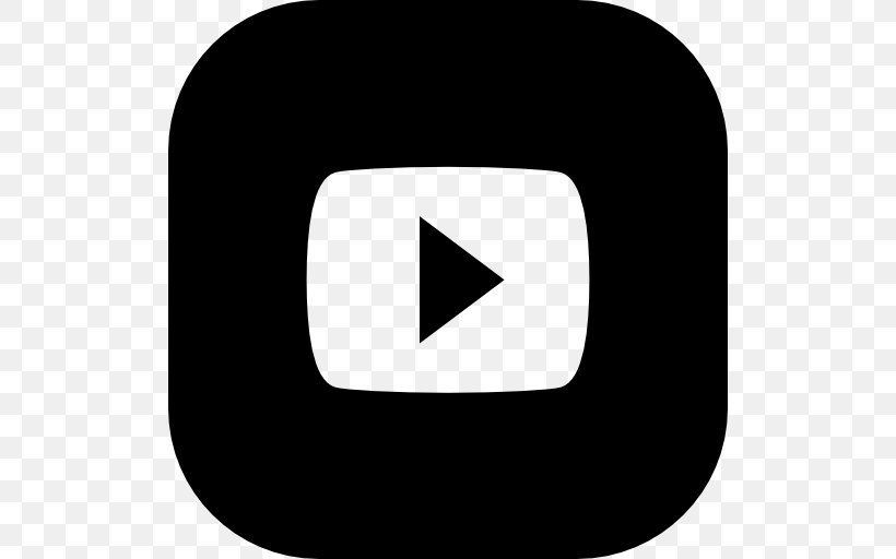 YouTube Logo, PNG, 512x512px, Youtube, Black, Black And White, Brand, Logo Download Free