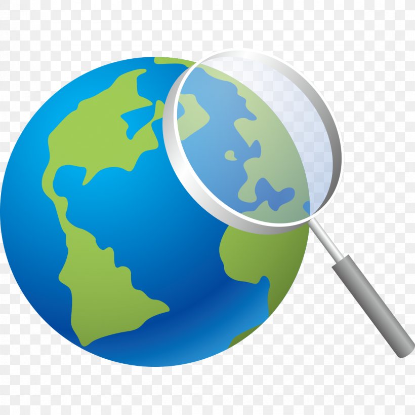 Earth Magnifying Glass, PNG, 1181x1181px, Earth, Blue, Designer, Glass, Globe Download Free