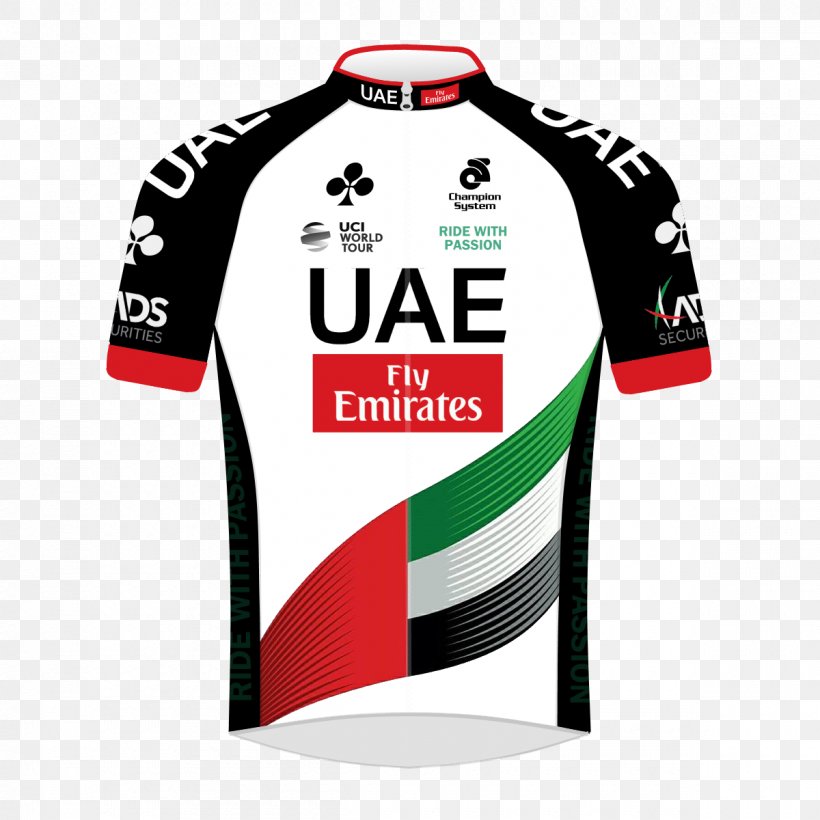 Jersey UAE Abu Dhabi UCI ProTour Cannondale-Drapac Bahrain-Merida, PNG, 1200x1200px, Jersey, Active Shirt, Ag2r La Mondiale, Bahrainmerida, Brand Download Free