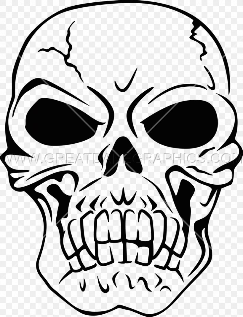 Skull Line Art Clip Art, PNG, 825x1075px, Skull, Art, Artwork, Black And White, Bone Download Free