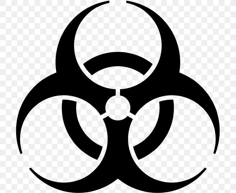 Biological Hazard Symbol Clip Art, PNG, 709x671px, Biological Hazard, Area, Artwork, Black And White, Contamination Download Free