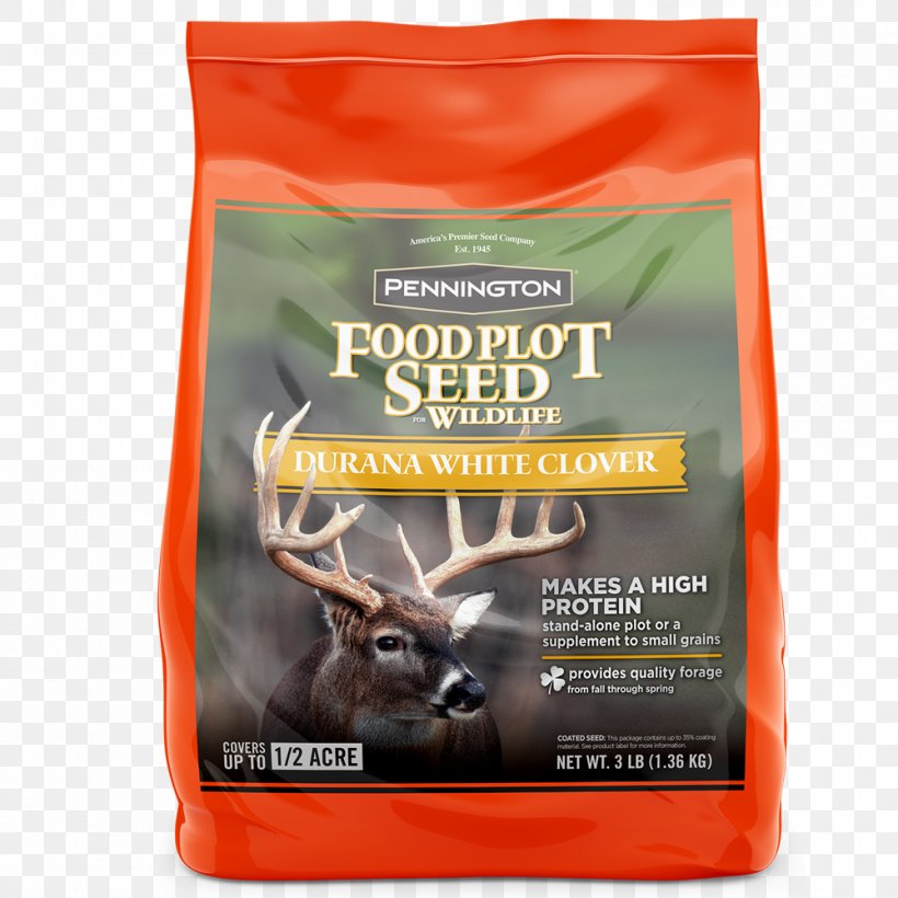 Food Plot Deer Forage Seed White Clover, PNG, 1000x1000px, Food Plot, Agriculture, Cereal, Clover, Deer Download Free