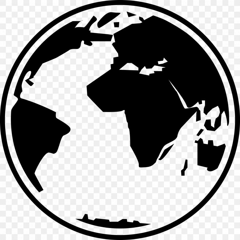 Globe Wikimedia Commons Clip Art, PNG, 2000x2000px, Globe, Area, Artwork, Black, Black And White Download Free