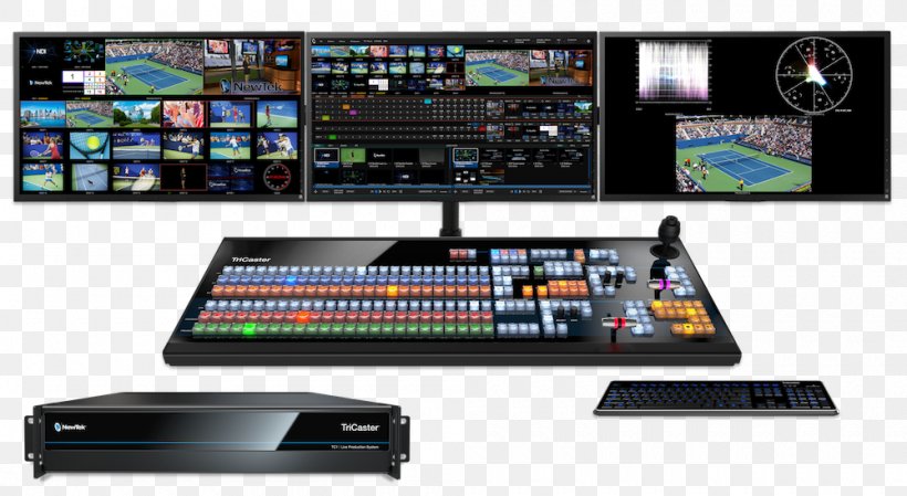 NewTek 4K Resolution Network Device Interface Streaming Media Broadcasting, PNG, 1000x548px, 4k Resolution, Newtek, Audio, Audio Equipment, Broadcasting Download Free